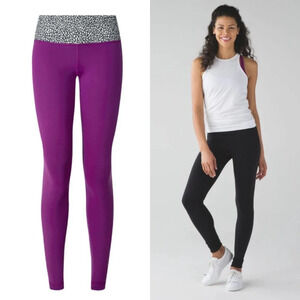 Lululemon Wunder Under Pant III Reversible‎ Plum